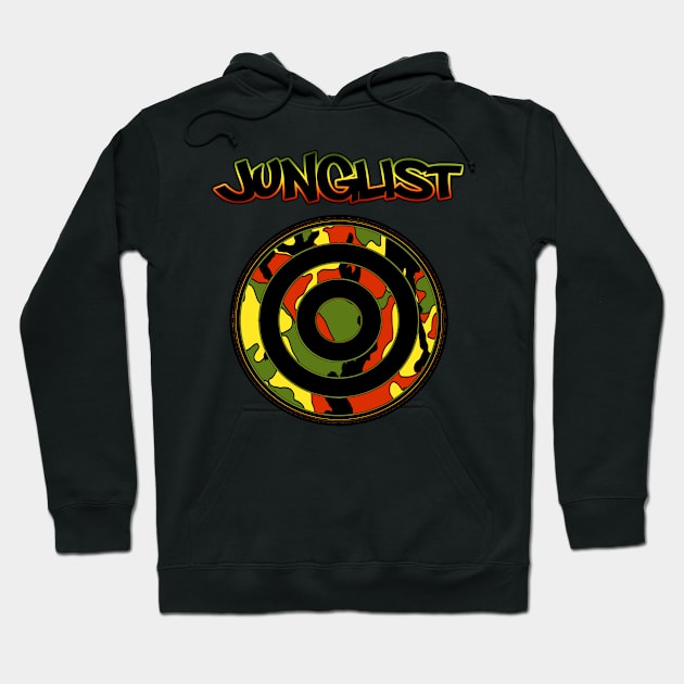 Junglist-Rasta Target Hoodie by AutotelicArt